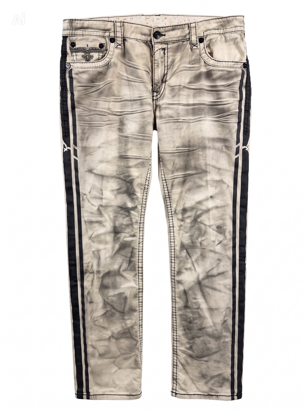 Rock Revival Men's Barrett Alt Straight Jeans 44 x 34